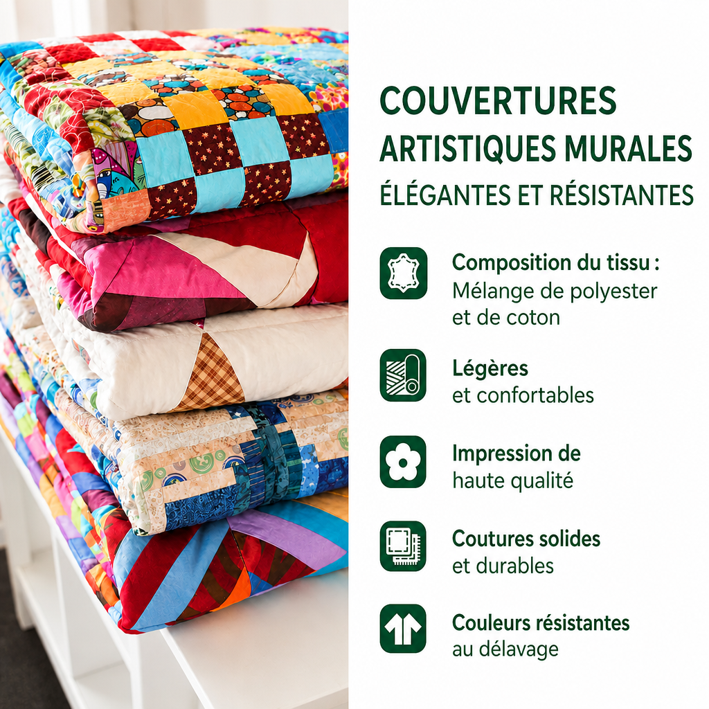 טליה - אמנות טקסטיל לקיר דבורים ו כרכום