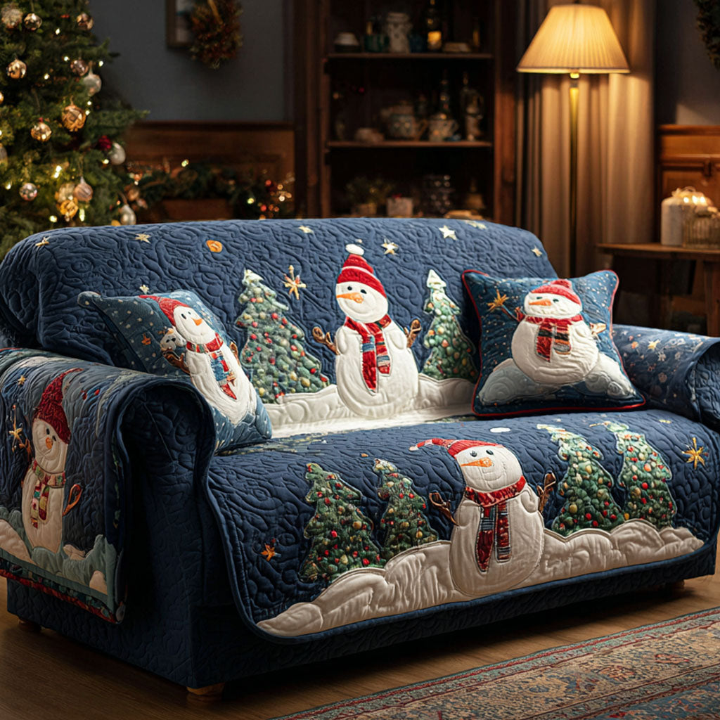 נועה - כיסוי ספה מרופד דוגמת חורפי