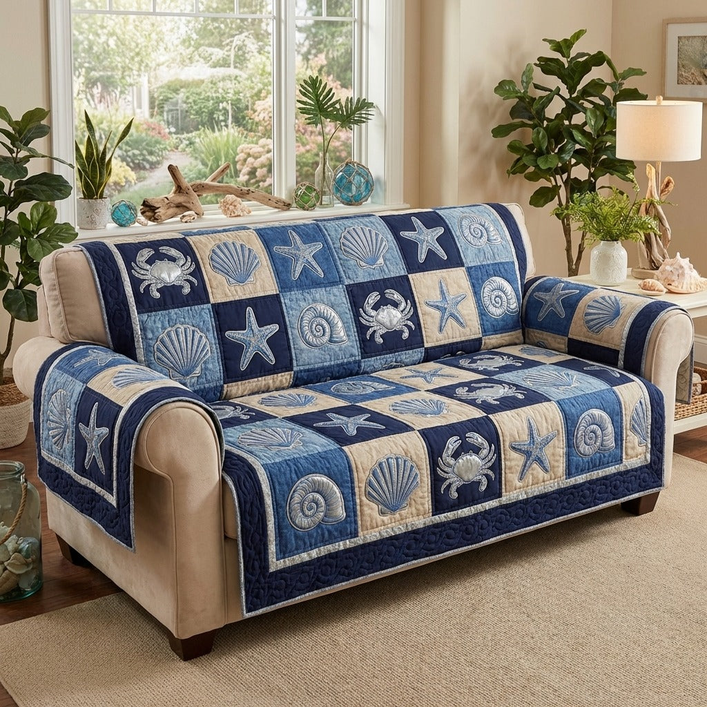 גאולה - כיסוי ספה מרופד קסם ים