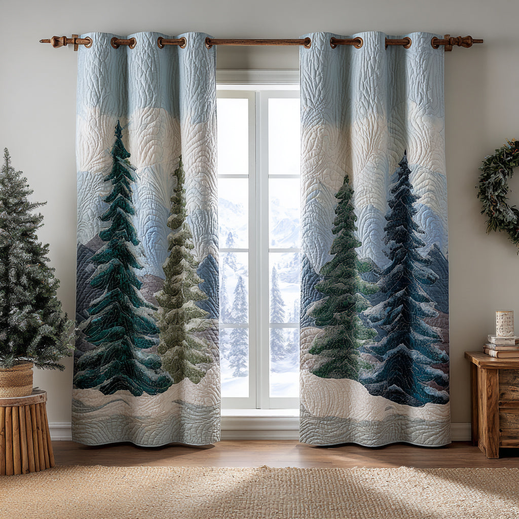 מאיה - וילון מרופד לוחשות עלים