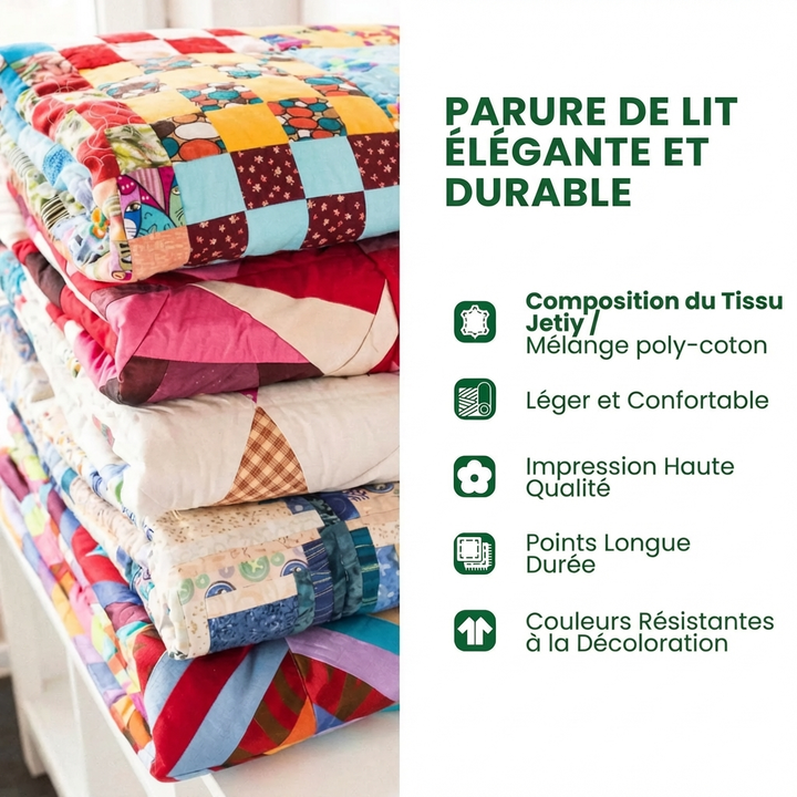 סט מצעים מרופד 3 חלקים - גלים אוקיינוס